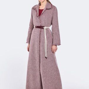 Riva Tweed Abaya Besht 3 Piece Set with Scarf & Long Sleeve Under Dress